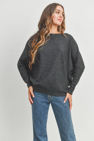 Drop Shoulder Knit Top